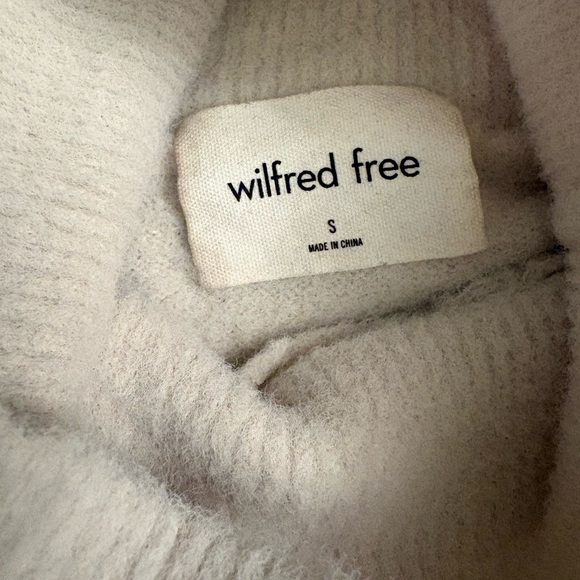 Wilfred Hush Knit Soft Turtleneck in Silver Birch - Size S - Picture 4 of 5